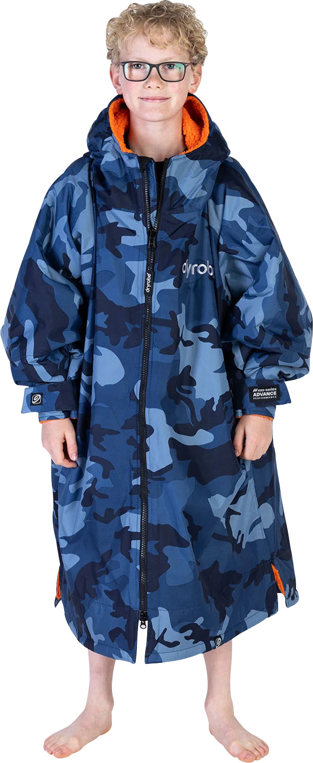 Dryrobe Advance Long Sleeve Junior Changing Robe - Blue Camo – Start ...