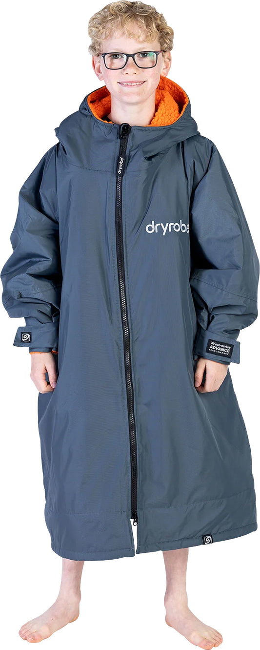 Dryrobe Advance Long Sleeve Junior Changing Robe - Grey