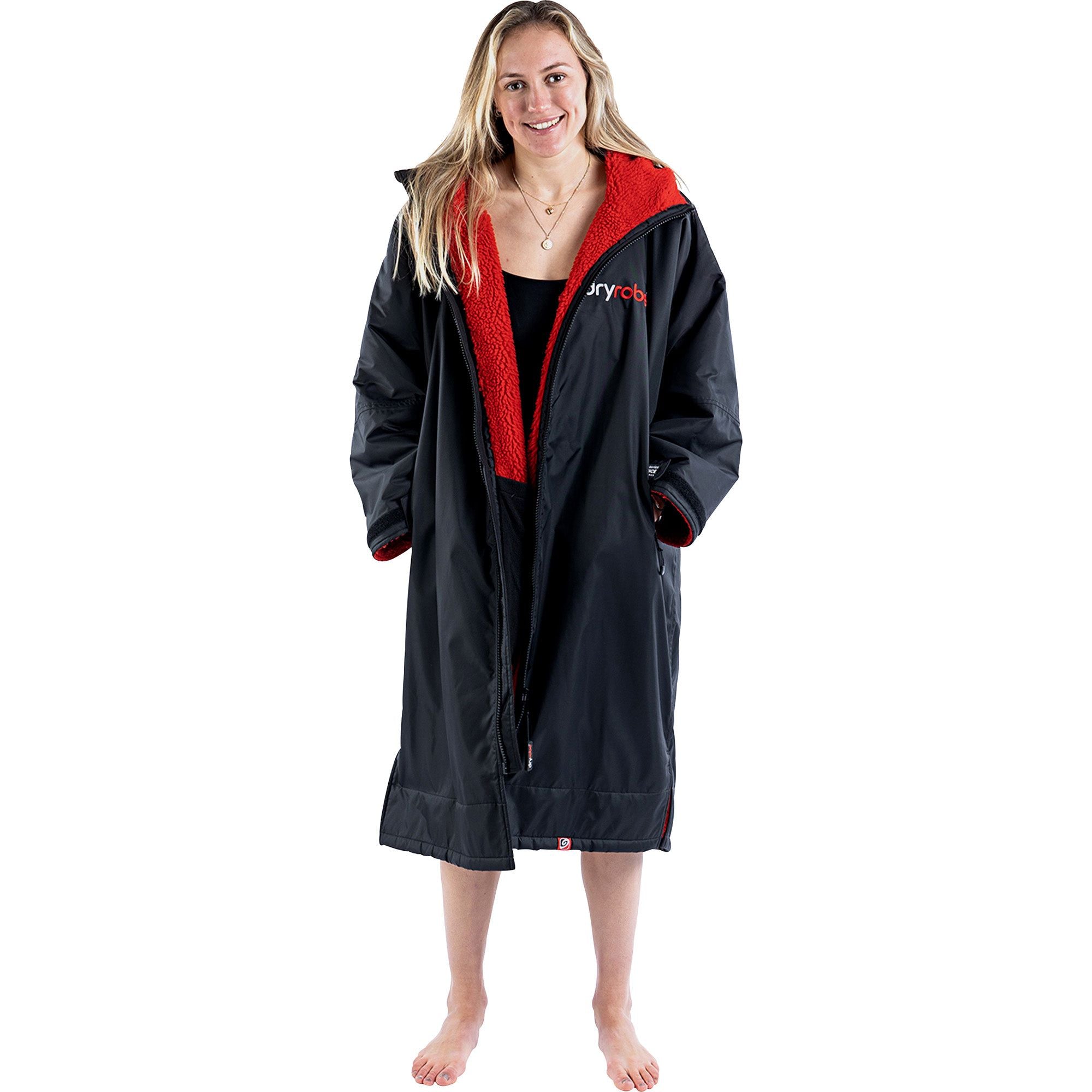 Dryrobe Advance Long Sleeve Changing Robe - Black – Start Fitness