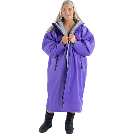 Dryrobe Advance Long Sleeve Changing Robe - Purple