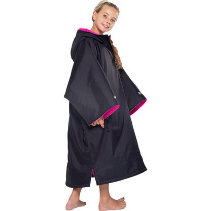 Dryrobe Advance Short Sleeve Junior Changing Robe - Pink