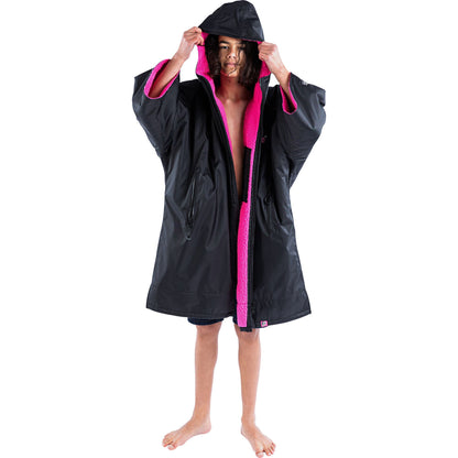 Dryrobe Advance Short Sleeve Junior Changing Robe - Pink