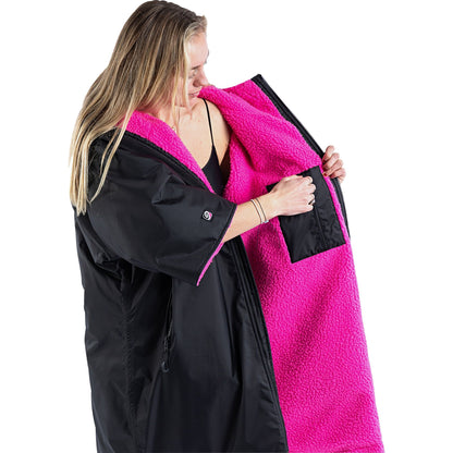 Dryrobe Advance Short Sleeve Changing Robe - Pink