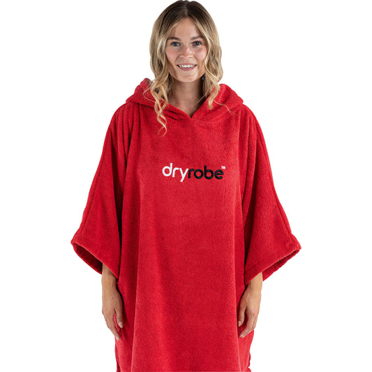 Dryrobe Organic Towel Changing Robe - Red
