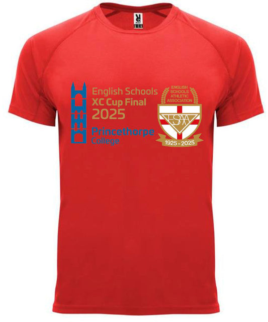 More Mile ESAA Princethorpe College XC Final 2025 Short Sleeve Running Top - Red
