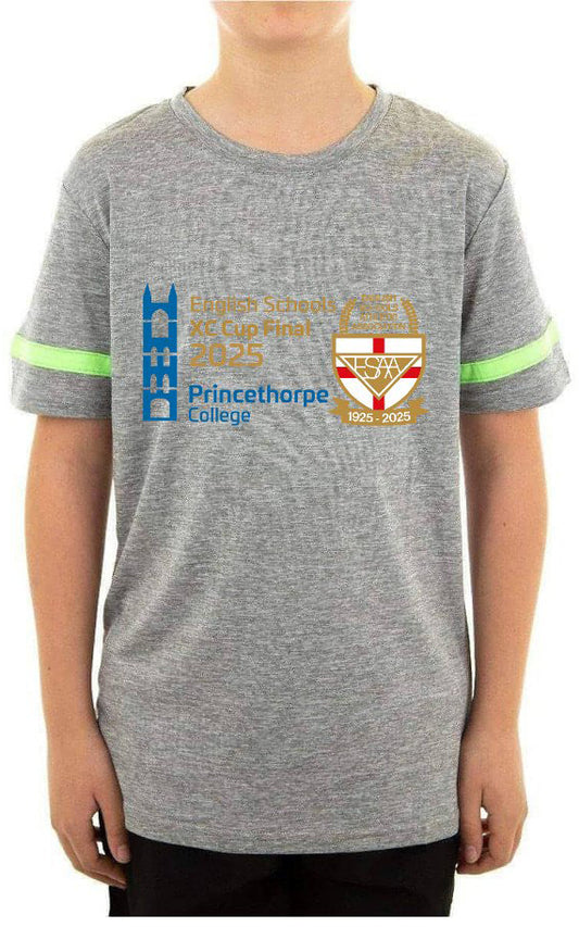 More Mile ESAA Princethorpe College Cup Final 2025 Junior Short Sleeve Running Top - Grey