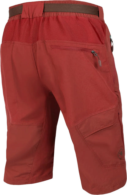 Endura Hummvee Mens Baggy Cycling Shorts With Liner - Red