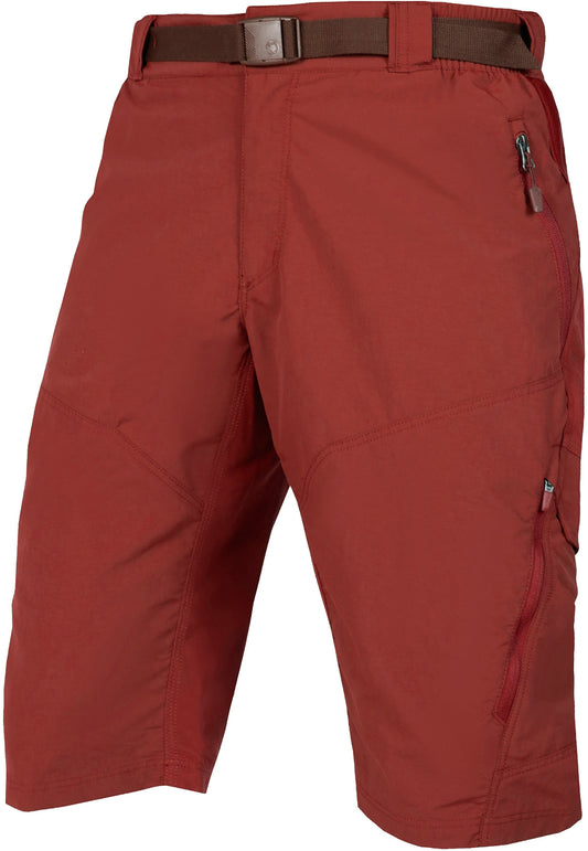 Endura Hummvee Mens Baggy Cycling Shorts With Liner - Red