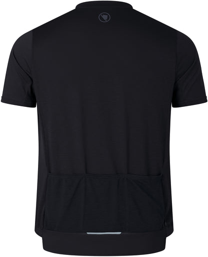 Endura Loop Short Sleeve Mens Cycling Jersey - Black