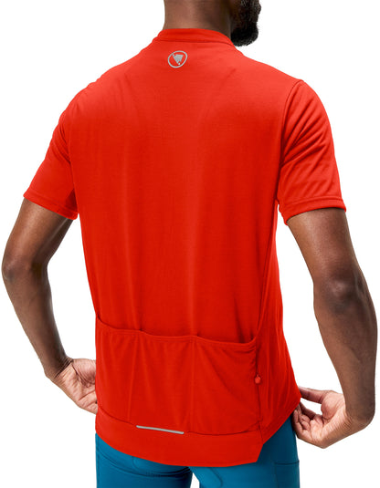 Endura Loop Short Sleeve Mens Cycling Jersey - Red