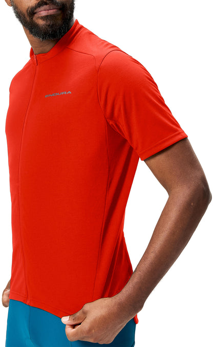 Endura Loop Short Sleeve Mens Cycling Jersey - Red