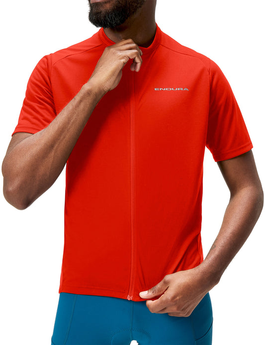 Endura Loop Short Sleeve Mens Cycling Jersey - Red