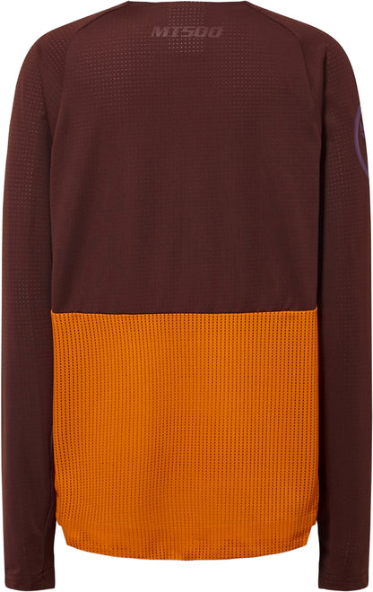 Endura MT500 Burner Long Sleeve Junior Cycling Top - Orange