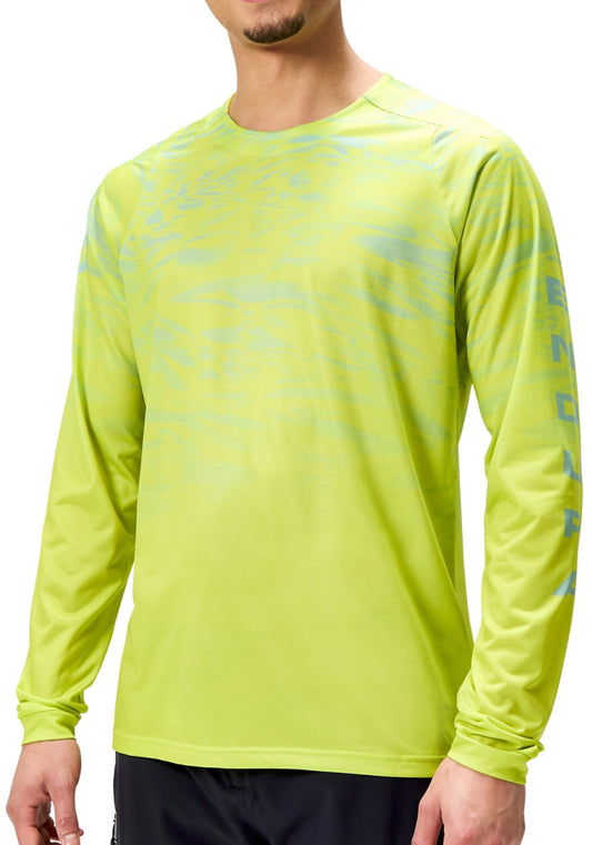 Endura Marble LTD Printed Long Sleeve Mens Cycling Jersey - Green