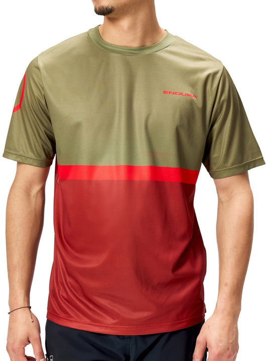Endura SingleTrack Core II Short Sleeve Mens Cycling Jersey - Green
