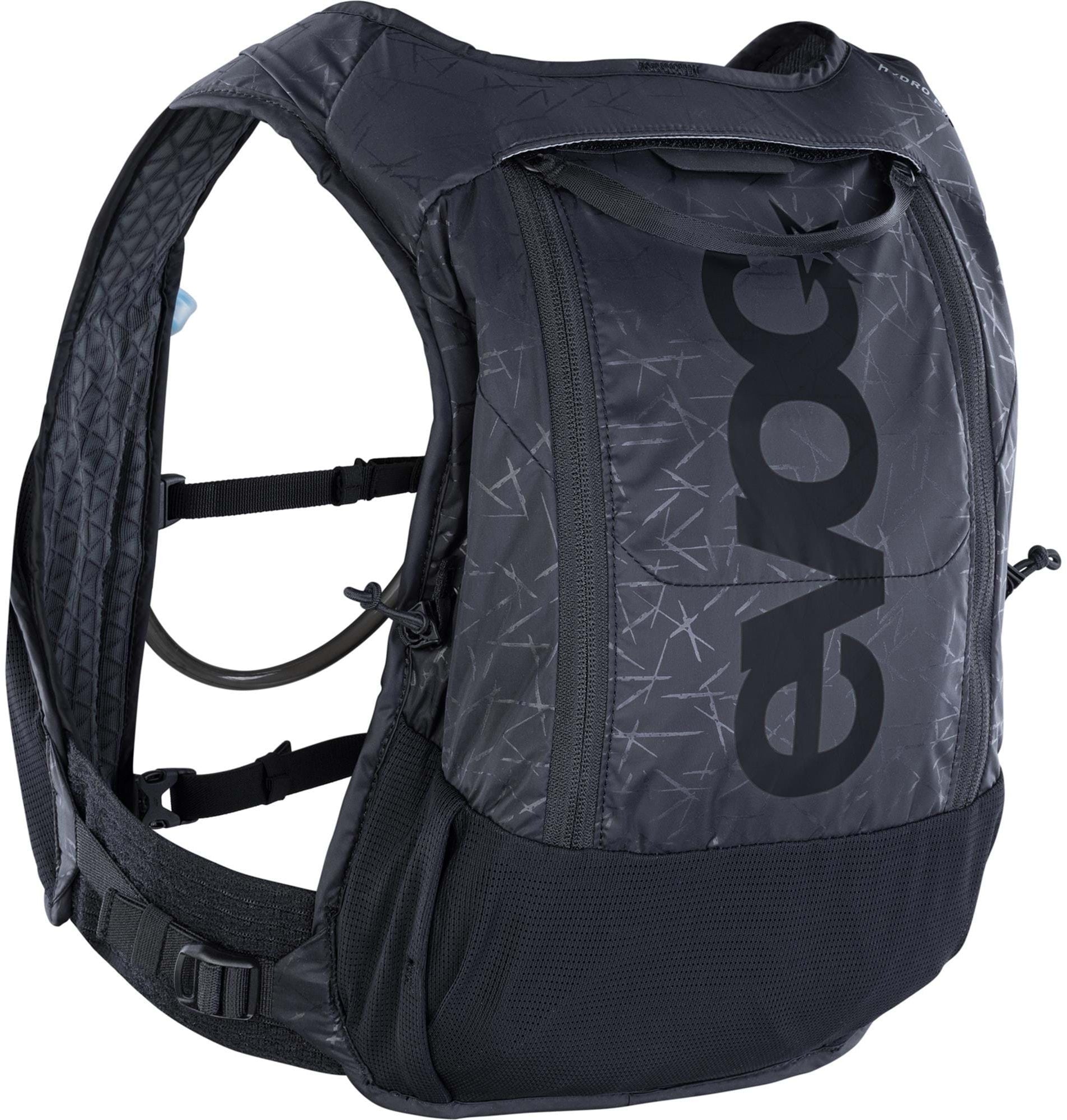 Evoc Hydro Pro 6L Cycling Hydration Backpack With 1.5L Bladder Black Start Fitness
