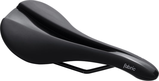 Fabric Line Sport Shallow Steel Cycling Saddle - Black