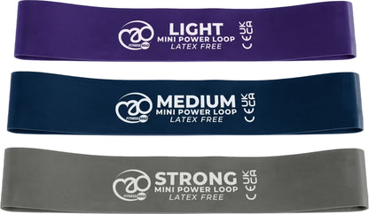 Fitness Mad Latex Free Mini Power Loops - Set of 3