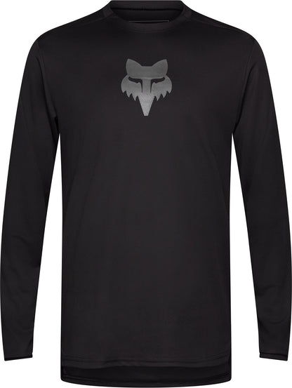 Fox Ranger Fox Head Long Sleeve Mens Cycling Jersey - Black