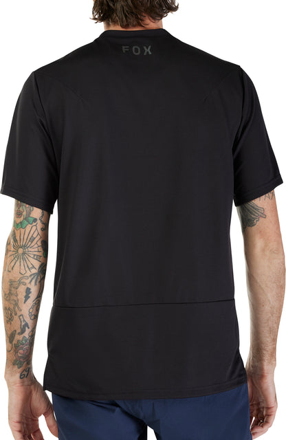 Fox Ranger Fox Head Short Sleeve Mens Cycling Jersey - Black