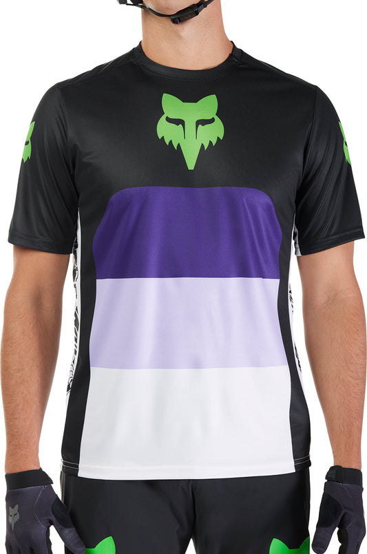 Fox Ranger Grid Short Sleeve Mens Cycling Jersey - Black