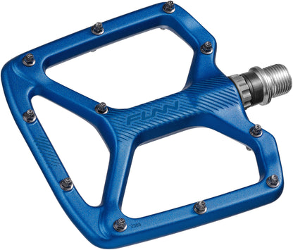 Funn Python 2 Alloy Flat Pedals Long Pins - Blue