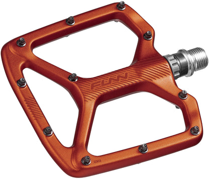 Funn Python 2 Alloy Flat Pedals Long Pins - Orange
