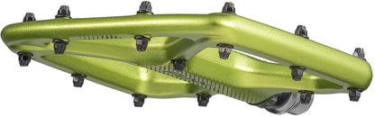 Funn Python 2 Alloy Flat Pedals Long Pins - Green