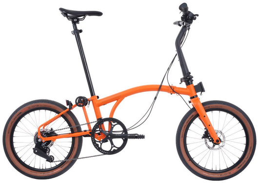 Brompton G Line 8-Speed Small Folding Bike - Adventure Orange