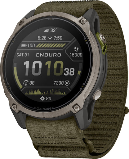Garmin Enduro 4 Ultraperformance GPS Multisport Watch - Green