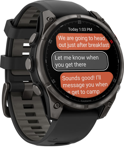 Garmin Fenix 8 Pro AMOLED Sapphire 47mm HRM With GPS Multisport Watch - Black