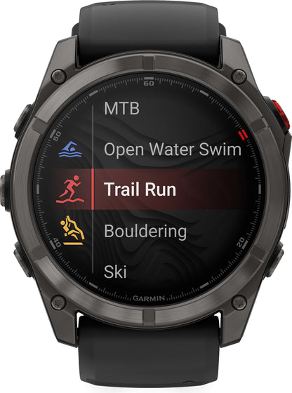 Garmin Fenix 8 Pro AMOLED Sapphire 51mm HRM With GPS Multisport Watch - Black