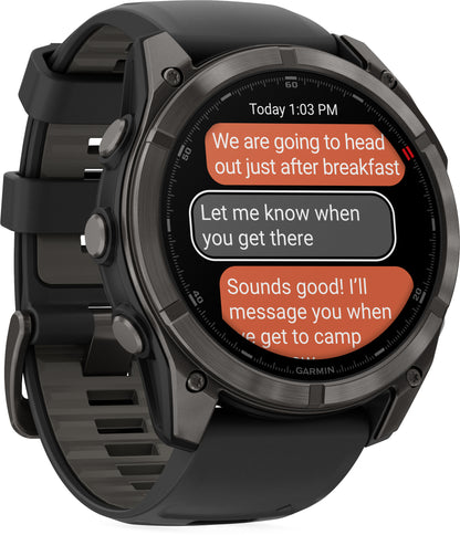 Garmin Fenix 8 Pro AMOLED Sapphire 51mm HRM With GPS Multisport Watch - Black