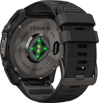 Garmin Fenix 9 51mm Multisport Watch - Black