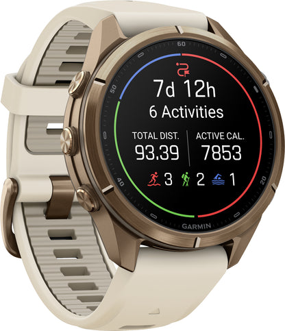 Garmin Fenix 9 Pro 43mm Multisport Watch - Cream