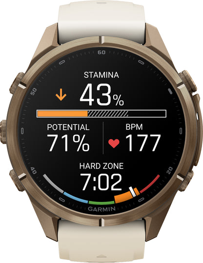 Garmin Fenix 9 Pro 43mm Multisport Watch - Cream