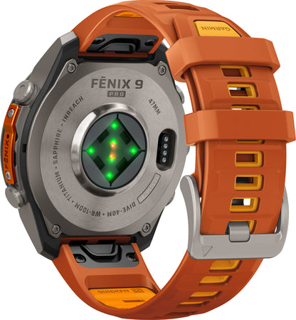 Garmin Fenix 9 Pro inReach 47mm Multisport Watch - Orange