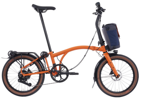 Brompton Electric G Line with Roller Frame 4 Speed Medium Folding Bike - Adventure Orange