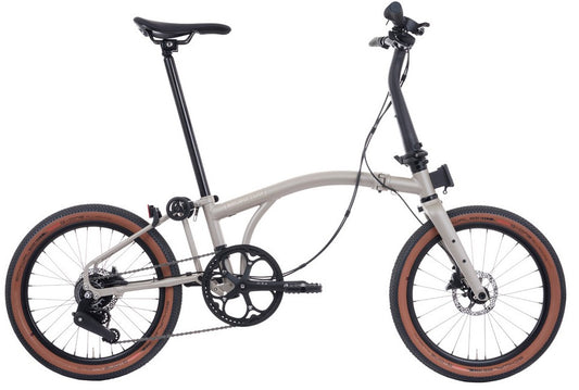 Brompton G Line 8-Speed Large Folding Bike - Traildust White