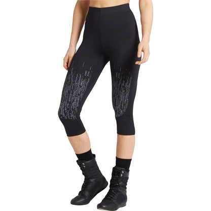 Gymshark Combat Womens Cropped Training Tights - Black