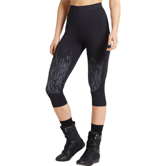 Gymshark Combat Womens Cropped Training Tights - Black