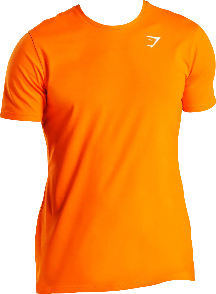 Gymshark Critical Slim Short Sleeve Mens Training Top - Orange – Start ...