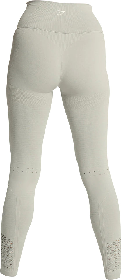 Gymshark Energy Seamless Womens Long Training Tights - Grey