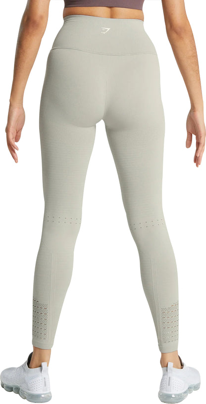 Gymshark Energy Seamless Womens Long Training Tights - Grey