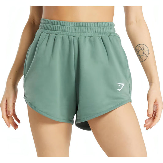 Gymshark Womens Training Sweat Shorts - Green