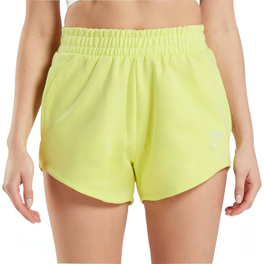 Gymshark Womens Training Sweat Shorts - Yellow
