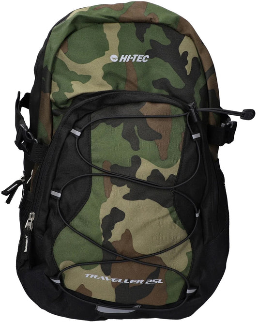 Hi-Tec Traveller Camo Backpack - Green