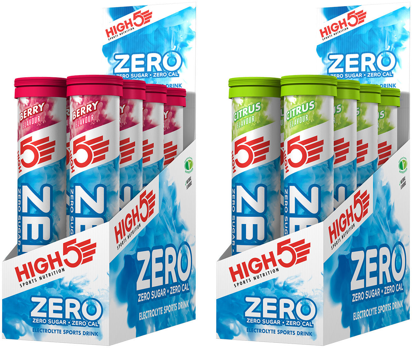 Zero Tablets High 5 Zero Electrolyte Hydration Sports Drink Tablets (Box Of 8 ...