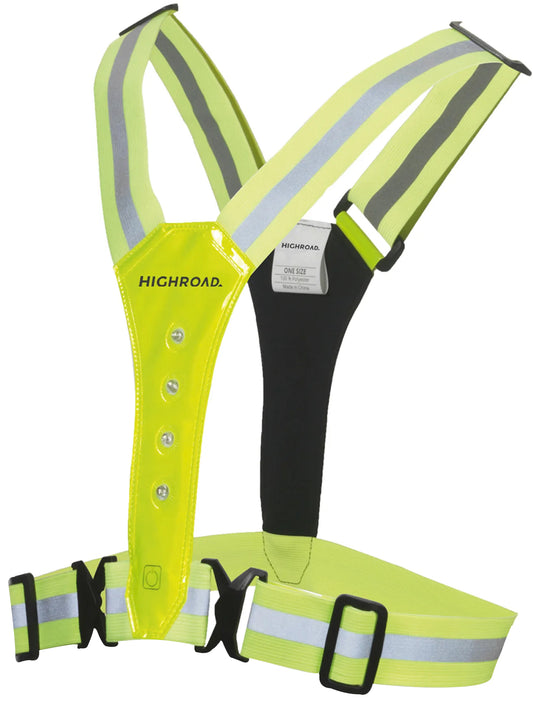 Highroad LED Sports Reflective Vest - Yellow