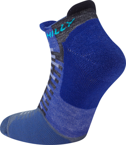 Hilly Active Socklet Running Socks - Blue